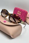 2026 Miu Miu Leopar İthal Kadın Gözlük G3516-ILY