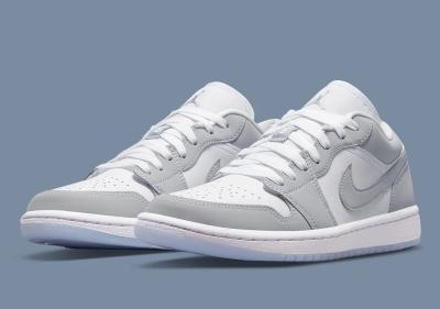 Air Jordan 1 Low White Wolf Grey  A123