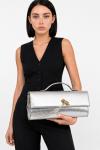 Bottega Veneta Andiamo Silver İthal Örgü Portföy El Çantası VLT-487