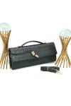 BOTTEGA VENETTA ANDİAMO CLUTCH BAG AQUALTİY BLACK