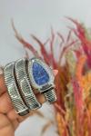 Bvlgari gümüş Mavi Kadran Yılan Saat | S608