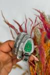 Bvlgari Gümüş - Yeşil Kadran  Yılan Saat  S612
