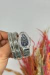 Bvlgari Gümüş Siyah Kadran Yılan Saat  S617