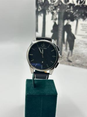 Calvin Klein Siyah Deri Kordon Erkek Kol Saat S780