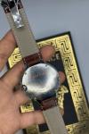Cartier Bordo Deri Kordon Erkek Saat | S729