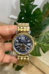 Cartier Gold Çelik Kordon Erkek Saat  S539