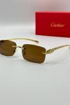 Cartier Kahve- Gold İthal Unisex Gözlük G3666-VLL