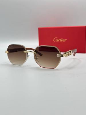 Cartier Kahverengi İthal Unisex Gözlük G3668-VLL