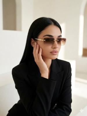 Cartier Kahverengi İthal Kadın Gözlük G3988-ILY