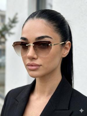 Cartier Kahverengi İthal Kadın Gözlük G4513-VLL