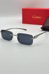 Cartier Siyah- Gümüş İthal Unisex Gözlük G3667-VLL