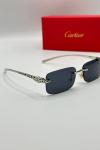 Cartier Siyah- Gümüş İthal Unisex Gözlük G3667-VLL