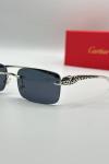 Cartier Siyah- Gümüş İthal Unisex Gözlük G3667-VLL