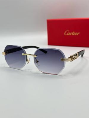 Cartier Siyah-Gold İthal Unisex Gözlük G3671-VLL