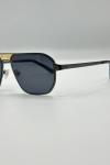 Cartier Siyah-Gold Kare Metal Çerçeveli Erkek Güneş Gözlüğü G4692-ILY