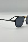Cartier Siyah-Gold Kare Metal Çerçeveli Erkek Güneş Gözlüğü G4692-ILY