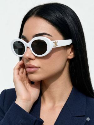 Celine Beyaz Oval İthal Kadın Gözlük G4344-VLL