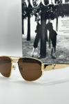 Celine Metal Kasa Kahve Cam Gold Çerçeve Unisex Güneş Gözlüğü  G1379-ILY