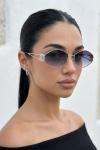 Chanel Logolu Gümüş  Metal Güneş Gözlüğü G4712-CN
