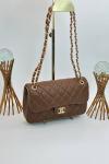 Chanel Pre-Owned Classic Flap Taba Deri Kadın Omuz Çantası VLT-502