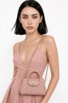 Chanel Small Kelly Pudra Pembe Kapitone Deri Çanta VLT-491