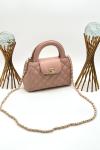 Chanel Small Kelly Pudra Pembe Kapitone Deri Çanta VLT-491