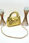 Chanel Small Kelly Metalik Gold Kapitone Çanta  VLT-512