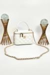 Chanel Vanity Case With Miror Beyaz Kadın Çanta VLT324