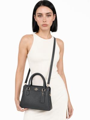 Coach Model Darcie Carryall Siyah Deri El ve Omuz Çantası VLT-507