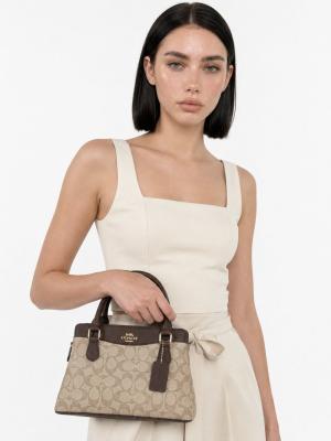 Coach Model Darcie Carryall Kahverengi Deri El ve Omuz Çantası VLT-514