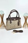 Coach Model Darcie Carryall Kahverengi Deri El ve Omuz Çantası VLT-514