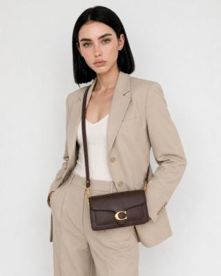 Coach Tabby Kahverengi Small Deri Kadın El ve Omuz Çantası VLT-428