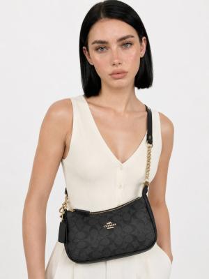 Coach Teri Signature Bej Omuz Çantası VLT-506