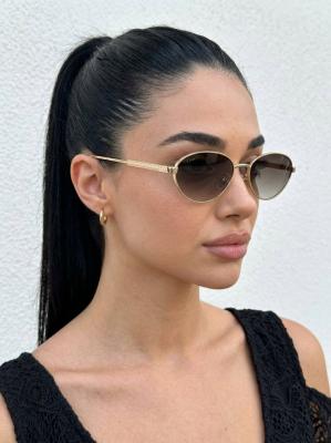 Dior Kahverengi  Metal Kasa İthal Kadın Gözlük G4602-VLL