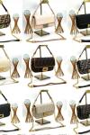 Fendi Baguette Handbag Siyah-Bej Kadın Çanta VLT315