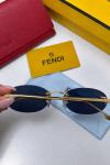 Fendi First Crystal Siyah Oval Cam Kadın Güneş Gözlüğü