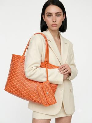 Goyard Saint Louis Claire Voie PM Turuncu Omuz Çantası VLT-407