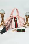 Gucci Ophidia Pembe GG Monogram Kadın El ve Omuz Çantası VLT-426