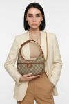 Gucci Ophidia Small GG Ekose Kahve Supreme Yarım Ay Kadın Omuz Çantası VLT-470