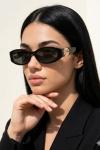 Gucci Oval Frame Siyah İthal Kadın Gözlük G4449-VLL