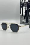 Gucci Siyah Cam Gold Çerçeve Unisex Güneş Gözlüğü |  G1408