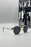 Gucci Siyah Cam Gold Çerçeve Unisex Güneş Gözlüğü |  G1408
