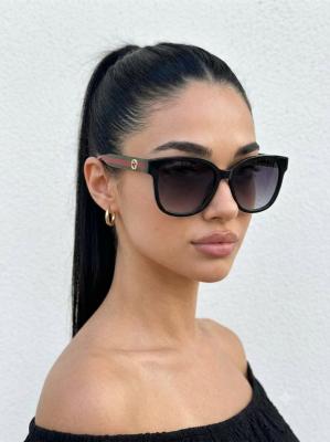 Gucci Web Stripe Round-Frame Siyah Kadın Gözlük G4714-CN