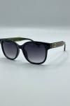Gucci Web Stripe Round-Frame Siyah Kadın Gözlük G4714-CN