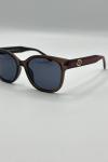 Gucci Web Stripe Round-Frame Kahverengi Kadın Gözlük G4715-CN