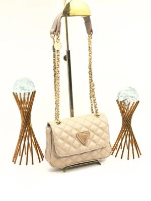 GUESS CAPİTONE CROSSBODY BAG BEJ