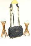 GUESS CAPİTONE CROSSBODY BAG BLACK