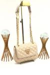 GUESS CAPİTONE CROSSBODY BAG BEJ
