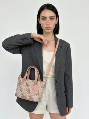 Guess Leona Logo Mini Pembe Kadın Çanta VLT-405