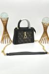 Guess Stephi Sİyah Mini Logolu Siyah Çanta VLT-440
